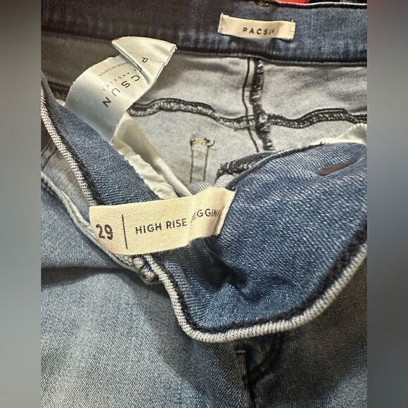 💚 A18 Pacsun HighRise Jegging . High stretch blue jean. - Picture 5 of 7
